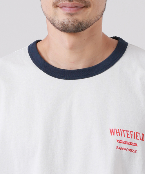 JOURNAL STANDARD(ジャーナルスタンダード)の「【WHITE FIELD/ホワイトフィールド】別注 ヴィンテージ トリミングTシャツ(Tシャツ/カットソー・メンズ・ネイビー/グリーン/ブルー系その他・MEDIUM/LARGE)」の11枚目の写真