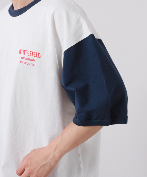 JOURNAL STANDARD(ジャーナルスタンダード)の「【WHITE FIELD/ホワイトフィールド】別注 ヴィンテージ トリミングTシャツ(Tシャツ/カットソー・メンズ・ネイビー/グリーン/ブルー系その他・MEDIUM/LARGE)」の14枚目の写真