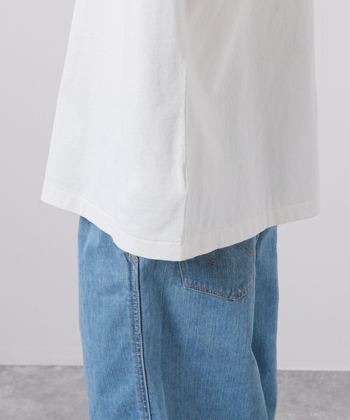 JOURNAL STANDARD(ジャーナルスタンダード)の「【WHITE FIELD/ホワイトフィールド】別注 ヴィンテージ トリミングTシャツ(Tシャツ/カットソー・メンズ・ネイビー/グリーン/ブルー系その他・MEDIUM/LARGE)」の15枚目の写真