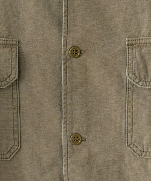 REMI RELIEF（レミレリーフ）の「REMI RELIEF/レミレリーフ ワイド ミリタリー 長袖シャツ (ヤシの木)（シャツ/ブラウス・メンズ・チャコールグレー/カーキ・XL/M/L/S）」の13枚目の写真