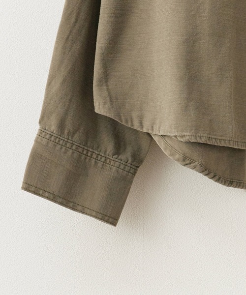 REMI RELIEF（レミレリーフ）の「REMI RELIEF/レミレリーフ ワイド ミリタリー 長袖シャツ (ヤシの木)（シャツ/ブラウス・メンズ・チャコールグレー/カーキ・XL/M/L/S）」の17枚目の写真