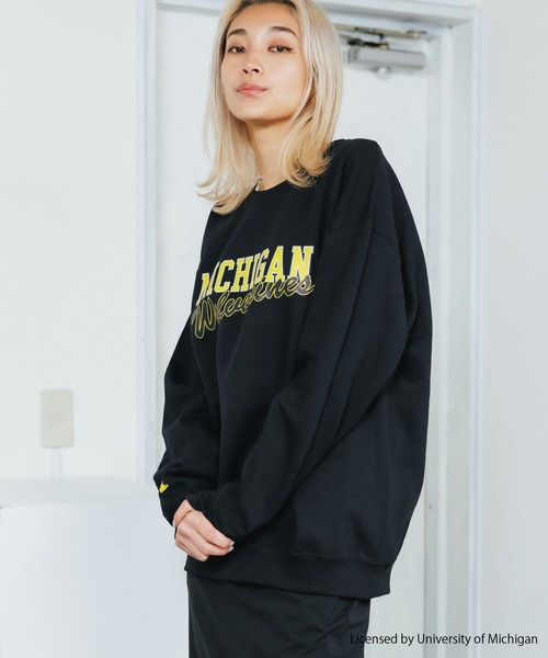 ROOPTOKYO別注:UNIVERSITY OF MICHIGAN SWEAT クルーネックスウェット
