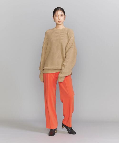 BEAUTY&YOUTH UNITED ARROWS(ビューティーアンドユースユナイテッドアローズ)の「【WEB限定】ウォッシャブル アゼ バルーン クルーネック ニット(ニット/セーター・メンズ・ライトブルー/ブラック/ベージュ/オレンジ・S/M/L)」の9枚目の写真