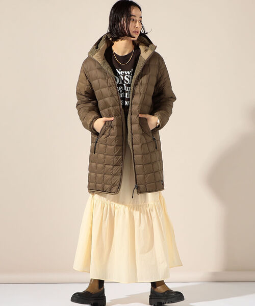 TAION(タイオン)の「◇【WEB限定】【TAION/タイオン】別注ボアフードリバーシブルダウン(ダウンジャケット/コート・レディース・ブラック/ベージュ/オフホワイト・S/M)」の14枚目の写真