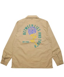 MFC STORE WHITE TAG LOGO BETTWEEN L/S SHIRT