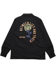 MFC STORE WHITE TAG LOGO BETTWEEN L/S SHIRT