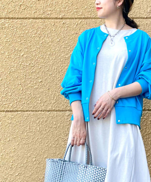 ITEMS URBANRESEARCH（アイテムズ アーバンリサーチ）の「2WAYプルオーバー（カーディガン/ボレロ・レディース・ホワイト/ブラック/オレンジ/ブルー・FREE）」の8枚目の写真