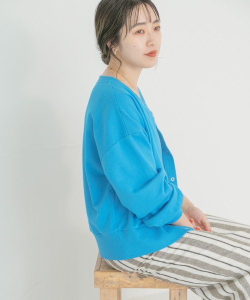 ITEMS URBANRESEARCH（アイテムズ アーバンリサーチ）の「2WAYプルオーバー（カーディガン/ボレロ・レディース・ホワイト/ブラック/オレンジ/ブルー・FREE）」の14枚目の写真