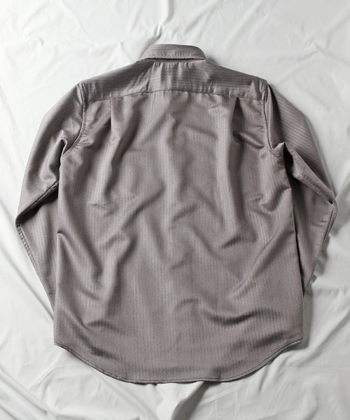 UNION STATION（ユニオンステーション）の「【EFFORTLESS】ヘリンボン柄カッタウェイシャツ/スキッパーシャツ（シャツ/ブラウス・メンズ・ホワイト/ブラック/ブルー・LL/M/L）」の15枚目の写真