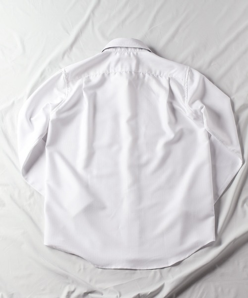 UNION STATION（ユニオンステーション）の「【EFFORTLESS】ヘリンボン柄カッタウェイシャツ/スキッパーシャツ（シャツ/ブラウス・メンズ・ホワイト/ブラック/ブルー・LL/M/L）」の12枚目の写真