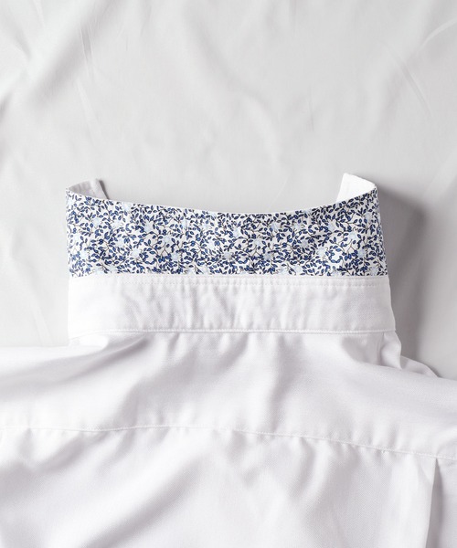 UNION STATION（ユニオンステーション）の「【EFFORTLESS】ヘリンボン柄カッタウェイシャツ/スキッパーシャツ（シャツ/ブラウス・メンズ・ホワイト/ブラック/ブルー・LL/M/L）」の14枚目の写真