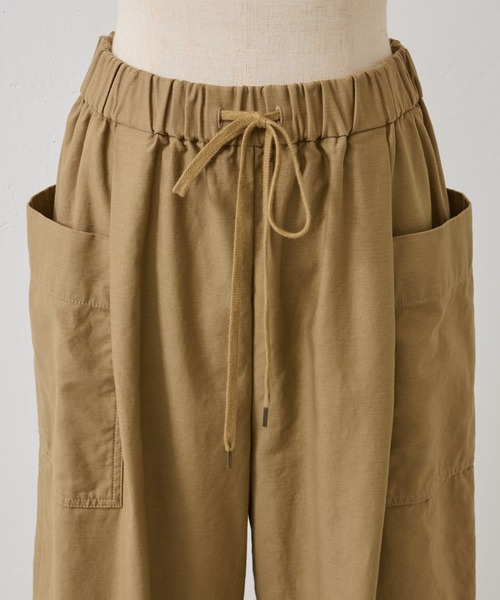 BEARDSLEY(ビアズリー)の「ポケットパンツ:ウエスト総ゴム 履き心地◎小柄・ぽっちゃり(その他パンツ・レディース・ブラック/キャメル・FREE)」の15枚目の写真