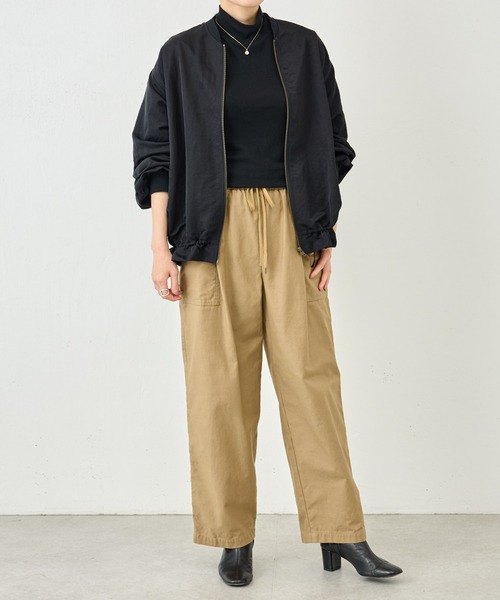 BEARDSLEY(ビアズリー)の「ポケットパンツ:ウエスト総ゴム 履き心地◎小柄・ぽっちゃり(その他パンツ・レディース・ブラック/キャメル・FREE)」の20枚目の写真