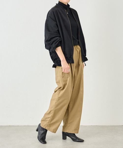 BEARDSLEY(ビアズリー)の「ポケットパンツ:ウエスト総ゴム 履き心地◎小柄・ぽっちゃり(その他パンツ・レディース・ブラック/キャメル・FREE)」の4枚目の写真