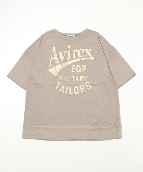 AVIREX（アヴィレックス）の「≪直営店限定≫PRODUCT DYEING VINTAGE T-SHIRT/ プロダクトダイヴィンテージＴシャツ（Tシャツ/カットソー・レディース・ライトグリーン/グレー系その他3/チャコール・F）」の16枚目の写真