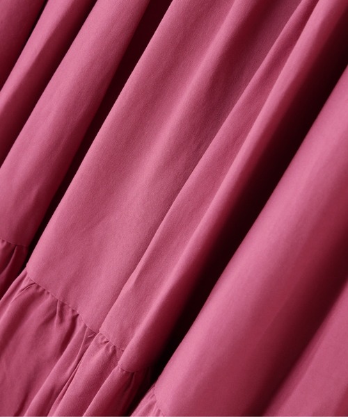 N.(N. Natural Beauty Basic)(エヌエヌナチュラルビューティーベーシック)の「【松井愛莉さん着用】◆前後2WAYリボンタイティアードワンピース(ワンピース・レディース・ブラック/ピンク/グリーン・MEDIUM)」の20枚目の写真