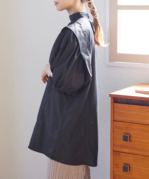 Isn't She?（イズントシー）の「ショルダータックボリュームスリーブブラウス（シャツ/ブラウス・レディース・ブラック/オフホワイト/パープル系・FREE）」の21枚目の写真