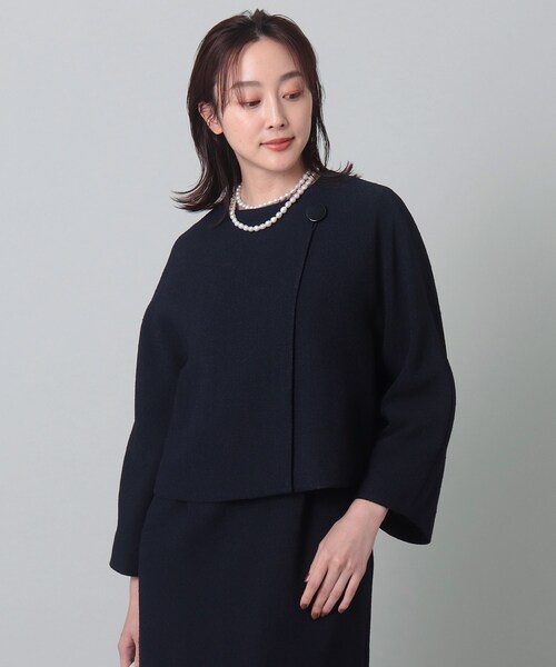 【アンタイトル】未使用 洗える トリクシオンスラブ ツイード ジャケット 2LT UNTITLED（アンタイトル）の「◇トリクシオンスラブツィード