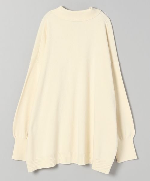 JEANASIS（ジーナシス）の「12Gコットンポロプルオーバー/150739（ニット/セーター・レディース・ブラック/オフホワイト/ブルー・FREE）」の7枚目の写真