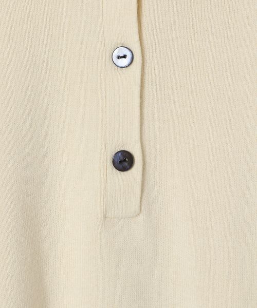 JEANASIS（ジーナシス）の「12Gコットンポロプルオーバー/150739（ニット/セーター・レディース・ブラック/オフホワイト/ブルー・FREE）」の19枚目の写真