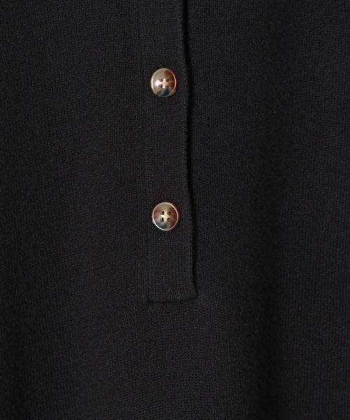 JEANASIS（ジーナシス）の「12Gコットンポロプルオーバー/150739（ニット/セーター・レディース・ブラック/オフホワイト/ブルー・FREE）」の15枚目の写真