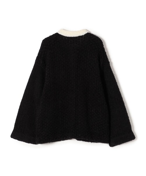 SHIPS（シップス）の「*ツイードニットカーディガン◆（カーディガン/ボレロ・レディース・ブラック/オフホワイト/ブラック系・ONE SIZE）」の11枚目の写真