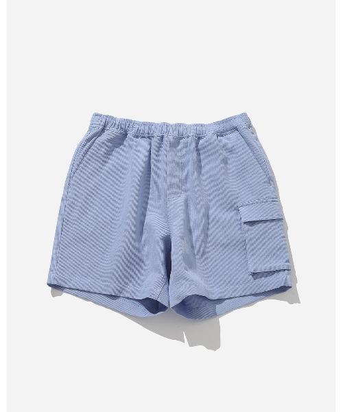 Saturdays NYC(サタデーズ ニューヨークシティ )の「Theo Seersucker Cotton Short(その他パンツ・メンズ・サックスブルー/オリーブ・XL/L)」の2枚目の写真