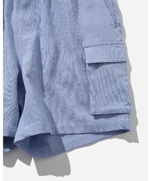 Saturdays NYC(サタデーズ ニューヨークシティ )の「Theo Seersucker Cotton Short(その他パンツ・メンズ・サックスブルー/オリーブ・XL/L)」の11枚目の写真