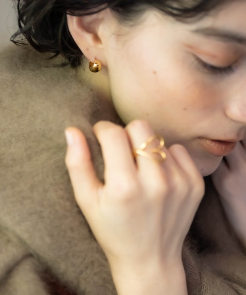 JUICY ROCK（ジューシーロック）の「ボリュームラウンドフープピアス2（ピアス（両耳用）・レディース・シルバー/ゴールド・ONE SIZE）」の2枚目の写真