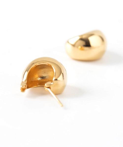 JUICY ROCK（ジューシーロック）の「ボリュームラウンドフープピアス2（ピアス（両耳用）・レディース・シルバー/ゴールド・ONE SIZE）」の4枚目の写真