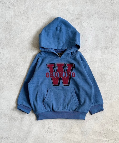 Life Support Products（ライフサポートプロダクツ）の「裏毛プリントパーカー（80～150cm）（パーカー・キッズ・ブルー/オフホワイト/ブラック/グリーン・80/90/95/100/110/120/130/140/150）」の4枚目の写真