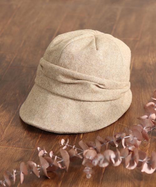 LBC（エルビーシー）の「起毛ツイードタック入りキャスケット 22AW（ハット・レディース・ベージュ/ブラック/チャコールグレー・FREE）」の3枚目の写真