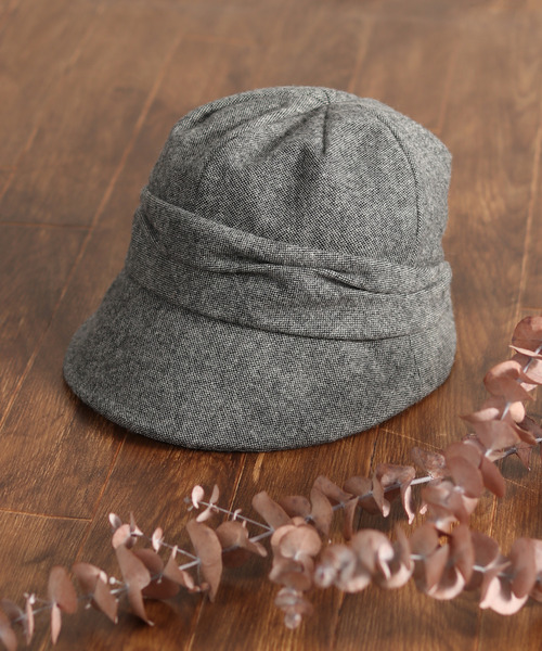 LBC（エルビーシー）の「起毛ツイードタック入りキャスケット 22AW（ハット・レディース・ベージュ/ブラック/チャコールグレー・FREE）」の2枚目の写真