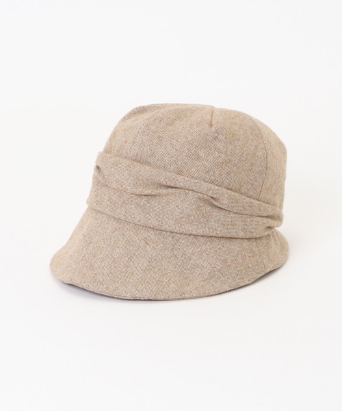 LBC（エルビーシー）の「起毛ツイードタック入りキャスケット 22AW（ハット・レディース・ベージュ/ブラック/チャコールグレー・FREE）」の8枚目の写真