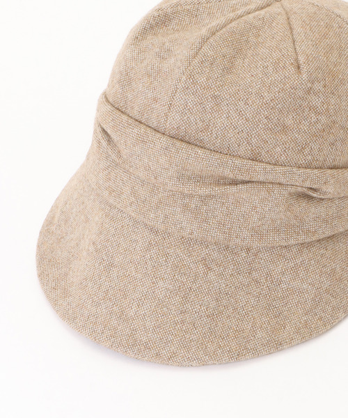 LBC（エルビーシー）の「起毛ツイードタック入りキャスケット 22AW（ハット・レディース・ベージュ/ブラック/チャコールグレー・FREE）」の5枚目の写真