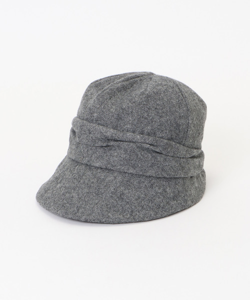 LBC（エルビーシー）の「起毛ツイードタック入りキャスケット 22AW（ハット・レディース・ベージュ/ブラック/チャコールグレー・FREE）」の4枚目の写真