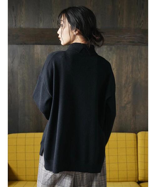 CRAFT STANDARD BOUTIQUE(クラフトスタンダードブティック)の「サイドスリットニットプルオーバー *◆(ニット/セーター・レディース・パープル/グリーン/ブラック/グレー・FREE)」の22枚目の写真