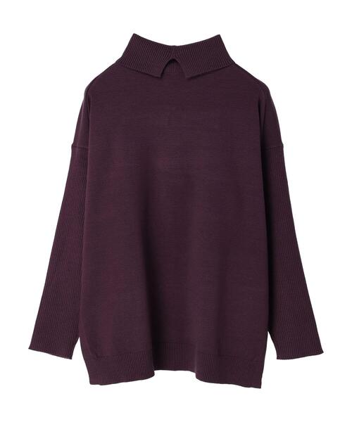 CRAFT STANDARD BOUTIQUE(クラフトスタンダードブティック)の「サイドスリットニットプルオーバー *◆(ニット/セーター・レディース・パープル/グリーン/ブラック/グレー・FREE)」の19枚目の写真