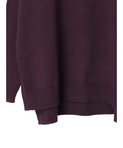 CRAFT STANDARD BOUTIQUE(クラフトスタンダードブティック)の「サイドスリットニットプルオーバー *◆(ニット/セーター・レディース・パープル/グリーン/ブラック/グレー・FREE)」の16枚目の写真