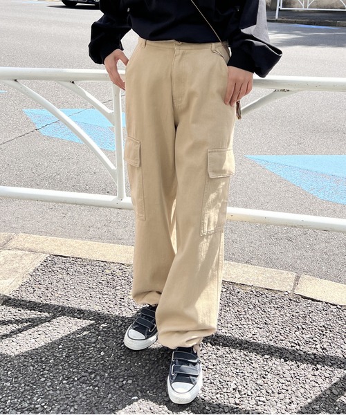 one way(ワンウェイ)の「2WAYツイルカーゴパンツ(カーゴパンツ・レディース・ライトグレー/ベージュ/ブラック/ダークグリーン・FREE)」の11枚目の写真