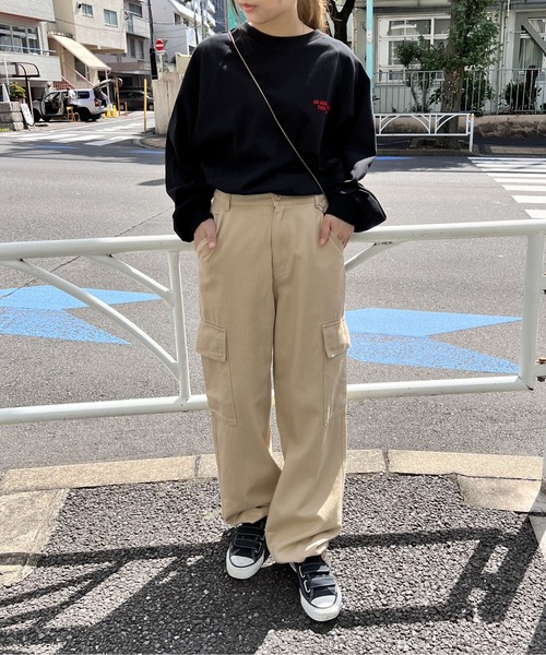 one way(ワンウェイ)の「2WAYツイルカーゴパンツ(カーゴパンツ・レディース・ライトグレー/ベージュ/ブラック/ダークグリーン・FREE)」の14枚目の写真