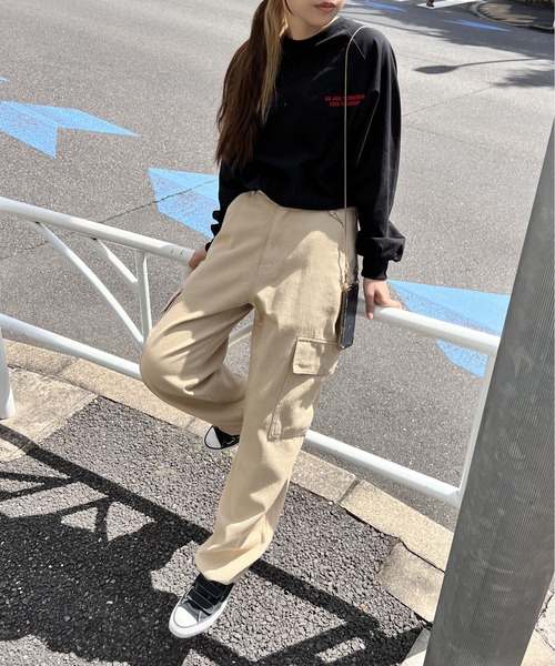one way(ワンウェイ)の「2WAYツイルカーゴパンツ(カーゴパンツ・レディース・ライトグレー/ベージュ/ブラック/ダークグリーン・FREE)」の15枚目の写真