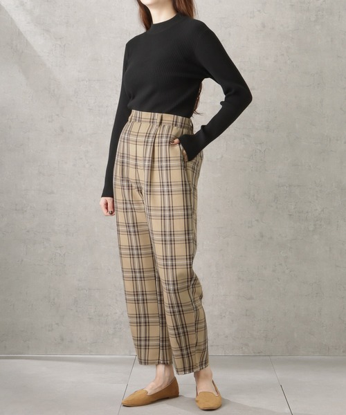 NAVY(ネイビー)の「バックゴムチェックスラウチパンツ(その他パンツ・レディース・ベージュ/グレー/ブラック・M/L)」の14枚目の写真