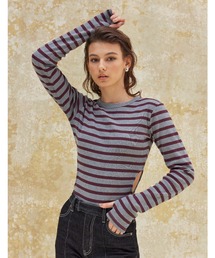 ALEXIA STAM | Side Cut Out Bodysuit / サイドカットボディースーツ(Tシャツ/カットソー)