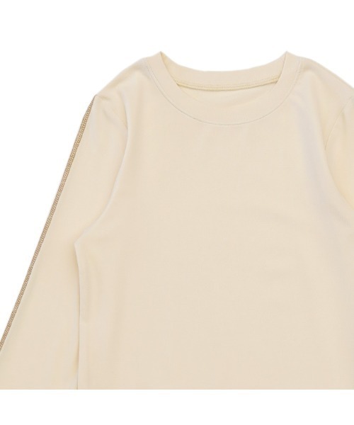 select MOCA(セレクトモカ)の「オーバーロックデザインカットソー(Tシャツ/カットソー・レディース・アイボリー/ブラック/グレイッシュベージュ・FREE)」の11枚目の写真