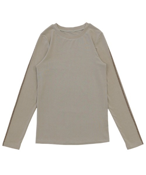 select MOCA(セレクトモカ)の「オーバーロックデザインカットソー(Tシャツ/カットソー・レディース・アイボリー/ブラック/グレイッシュベージュ・FREE)」の10枚目の写真