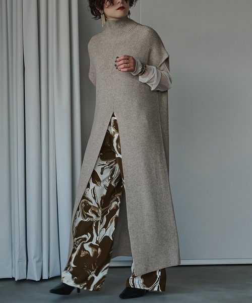 &g'aime（アンジェム）の「【&g’aime】マーブルプリントパンツ（その他パンツ・レディース・ネイビー/ブラウン・FREE）」の5枚目の写真