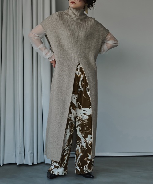 &g'aime（アンジェム）の「【&g’aime】マーブルプリントパンツ（その他パンツ・レディース・ネイビー/ブラウン・FREE）」の6枚目の写真