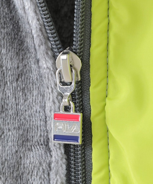 FILA(フィラ)の「FILA フィラ フリース胸ポケジャケット(130~160cm)(ブルゾン・キッズ・チャコールグレー/ネイビー・130/140/150/160)」の4枚目の写真