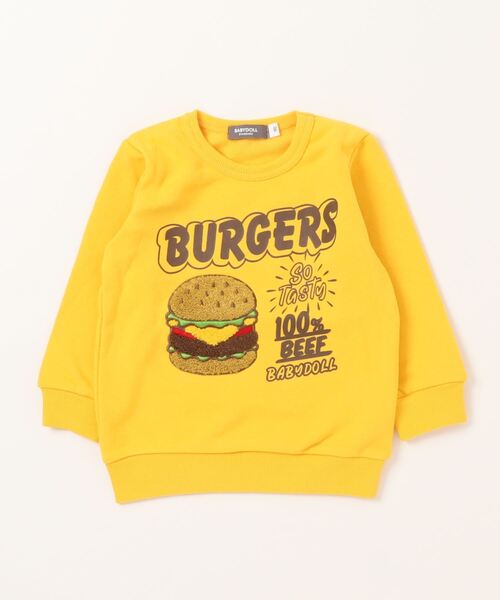 BABYDOLL（ベビードール）の「サガラトレーナー 7275K（スウェット・キッズ・ネイビー/アッシュグレー/チャコールグレー/グリーン/イエロー/モスグリーン/パープル/ベビーピンク/ブルー/ピンク/マスタード/バイオレット・90cm/100cm/110cm/120cm/130cm/140cm）」の22枚目の写真